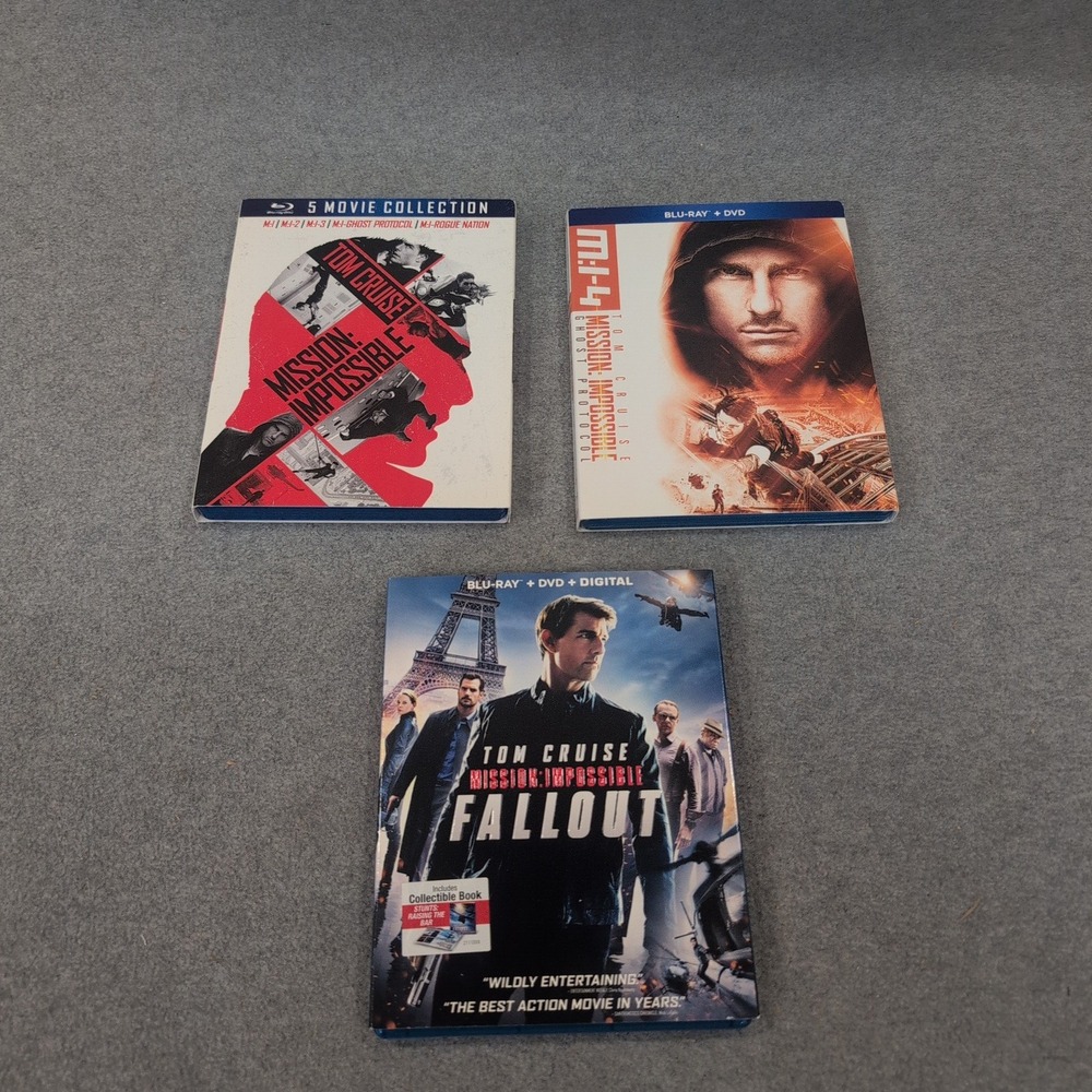 Mission Impossible 1-6 Blu-ray DVD Collection Tom Cruise Fallout Ghost Protocol - Picture 1 of 2